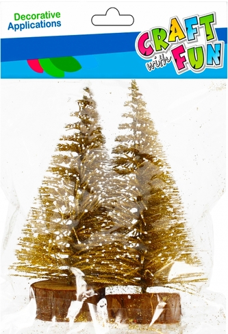 Ozdoba dekoracyjna Choinka 10 cm Boże Narodzenie CRAFT WITH FUN 501482