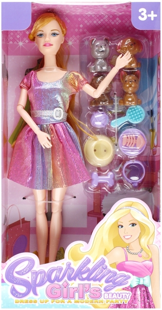 Lalka 29cm z akcesoriami MEGA CREATIVE 523363