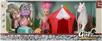 Lalka 9cm z akcesoriami Konik MEGA CREATIVE 526223