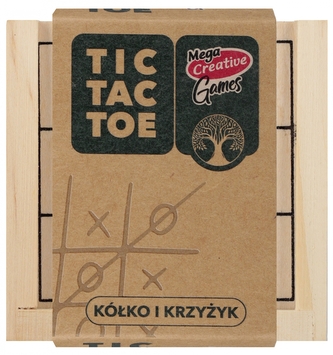 Gra Kółko i Krzyżyk drewniane kostka Wood MEGA CREATIVE 552136