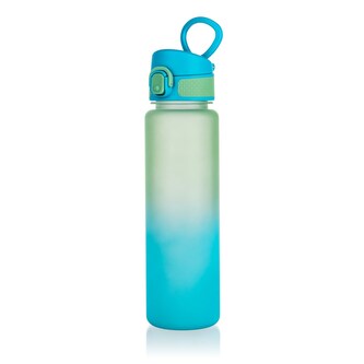 BANQUET Láhev plastová TRIAN 750 ml, modrozelená