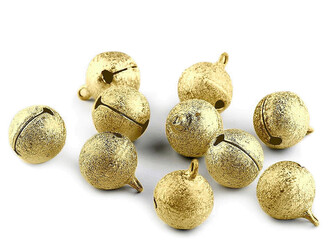 Rolničky Ø20 mm - 10 ks - 3 zlatá