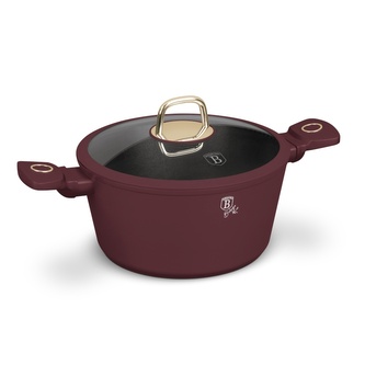 BERLINGERHAUS Kastrol s titanovým povrchem a poklicí 24 cm Leonardo Collection BH-8041