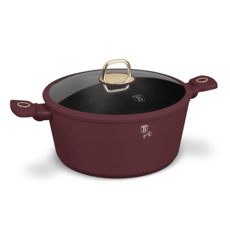 BERLINGERHAUS Kastrol s titanovým povrchem a poklicí 30 cm Leonardo Collection BH-8043