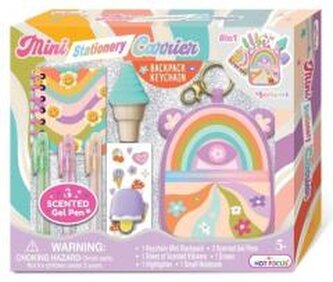 Zestaw miniaturek z mini-plecaczkiem Kwiaty