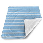 Deka pro miminko Modrobílé pruhy: 90x120 cm