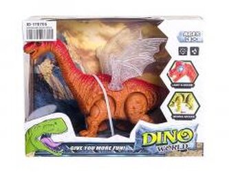 Dinozaur na baterie ruchomy światło i dźwięk