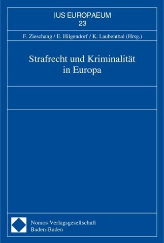 Strafrecht und Kriminalität in Europa