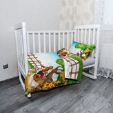 Dětské povlečení do postýlky Zvířátka 2: 130x90 / 40x60