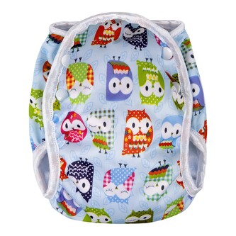 Plenkové plavky, blue owl / modrá sova, vel. S