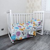 Dětské povlečení do postýlky Zoo pro děti: 130x90 / 40x60