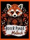 Schwarzes Malbuch "Roter Panda".