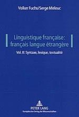 Linguistique française: français langue étrangère