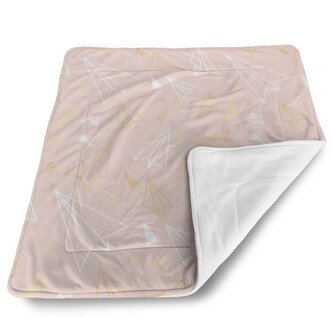 Deka pro miminko Zlaté a bílé vlaštovky: 80x100 cm