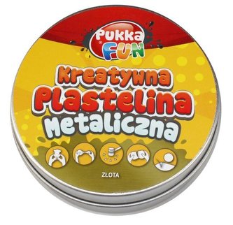 Kreatywna plastelina - Metaliczna złota