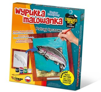 Wypukła Malowanka Ryba - Pstrąg Tęczowy