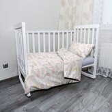 Dětské povlečení do postýlky Měsíčky: 130x90 / 40x60