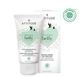 Přírodní krém na unavené nohy  ATTITUDE Blooming Belly nejen pro těhotné s mátou 150 ml