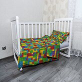 Dětské povlečení do postýlky Barevná stavebnice: 100x135 / 40x60