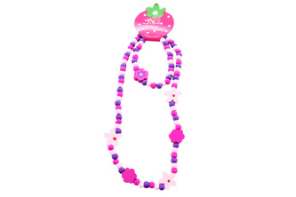 Náhrdelník+náramek kytičky 12/bal