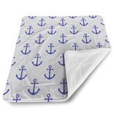 Deka pro miminko Modré kotvy: 80x100 cm