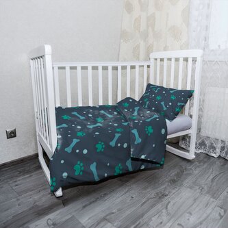 Dětské povlečení do postýlky Kostičky: 130x90 / 40x60