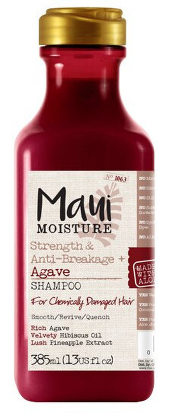 MAUI MAUI posilující šampon pro chemicky zničené vlasy + Agave 385 ml