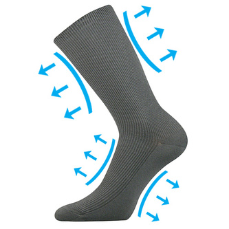 Lonka® ponožky Oregan šedá 39-42 (26-28) 1 pár