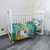 Dětské povlečení do postýlky Dinosauři 3: 120x90 / 40x60
