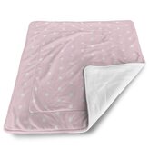 Deka pro miminko Bílé puntíky na růžové: 80x100 cm