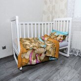 Dětské povlečení do postýlky Sloni: 100x135 / 40x60