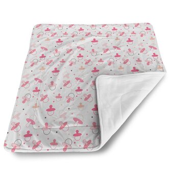 Deka pro miminko Dudlíky a puntíky: 80x100 cm