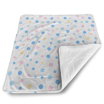 Deka pro miminko Barevné puntíky na bílé: 90x120 cm