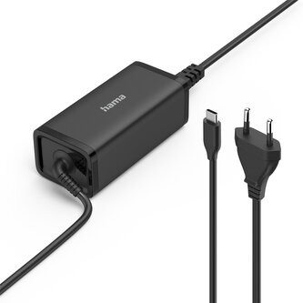 Hama USB-C napájecí zdroj pro notebooky, Power Delivery, GaN, 100 W