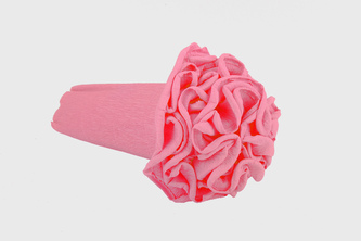 Krepový kornout růžový 571