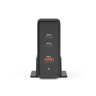 Hama USB nabíjecí stanice GaN, 2x USB-C PD, 1x USB-A QC, 140 W