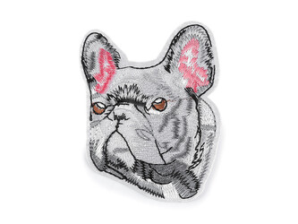 Nažehlovačka pes - 10 ks - 2 šedá