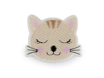 Nažehlovačka kočka - 10 ks - 1 béžová světlá