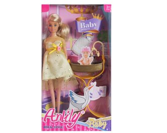 Lalka 30 cm w ciąży + akcesoria (więcej wariantów kolorystycznych)