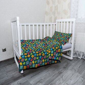 Dětské povlečení do postýlky ABC: 130x90 / 40x60