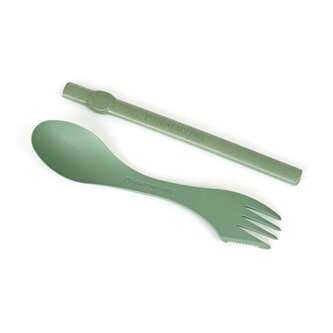 Příbor s brčkem- Spork´n Straw - Zelená