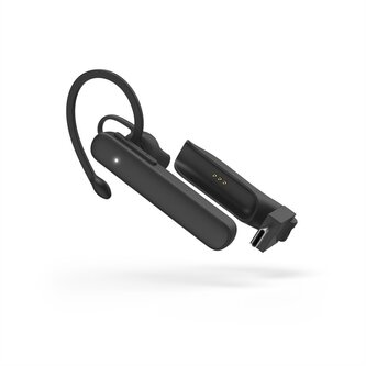 Hama MyVoice Station, mono Bluetooth headset, pro 2 zařízení, Siri, Google Assist., nabíjecí stanice