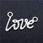 OK1372-ST Ocelový přívěšek -  text LOVE