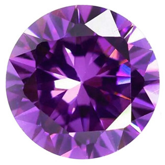 CZ10-1.90_100 CZ Kubický zirkon - Amethyst, 100 ks - fialová