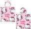 Dětský ručník - pončo Hello Kitty: Figury a Nápis (50 x 115 cm)