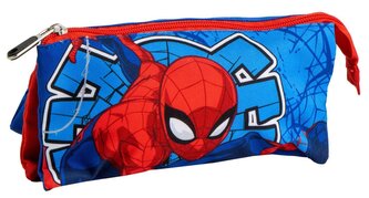Trojitý penál na tužky Spider-man: Postava Spider-mana (23 x 12 x 2 cm)