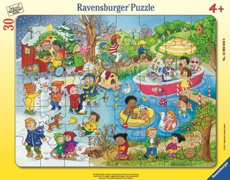 RAVENSBURGER Puzzle 4 roční období u vody 30 dílků