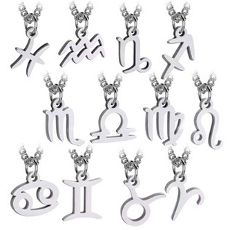 OPP1921-01 Ocelový přívěsek - znamení horoskopu - znamení zvěrokruhu - ryby