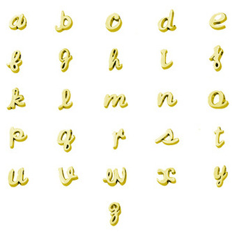 PP-1005-Z Navlékací ocelový přívěšek iniciála - písmeno - iniciála "Z"