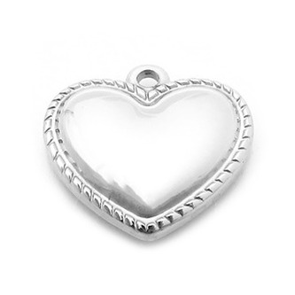 OK1437-ST Ocelový přívěšek srdíčko - srdce